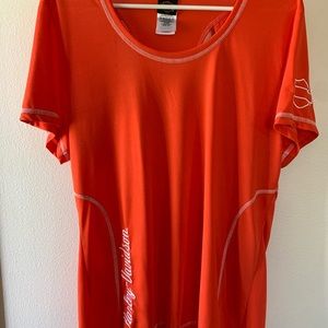 NWOT orange HD shirt